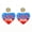 4, variant on American Independence Day 250 Years 1776 To 2026 Celebration Atmosphere Earrings Bow Love Earrings,9