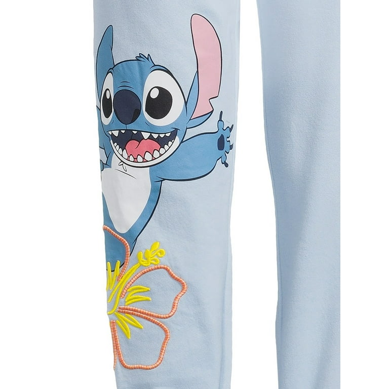 【U LAN】Ain Stitch Brushed Training Jogger Pants Licensed Graphics Juniors' Lilo & Stitch Jogger Pants with