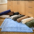 thumbnail image 6 of Cotton Solid 2-Piece Latte Highly Absorbent Non-Slip Backing Bath Rug Set by Superior, 6 of 6