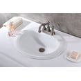 thumbnail image 2 of Cadenza Series 20.5 in. Ceramic Drop In Sink Basin in White, 2 of 3
