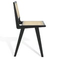 thumbnail image 6 of SAFAVIEH Couture Hattie Square Mid Back Counter Stool, Black/Natural, 6 of 12