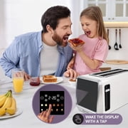 Inspirex 4-Slice Touchscreen Toaster, White