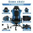 thumbnail image 5 of Gaming Chairs, Office Swivel Chairs, With Headrest And Lumbar Pillow, Blue, 5 of 8