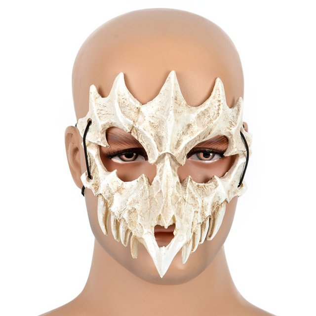 Máscara de Dios dragón japonés, respetuoso con el medio ambiente y Natural, disfraz de Halloween Unisex de PU, Animal Tiger Tengu Yasha Tiger Prop4 Deng Xun unisex
