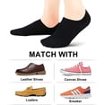 thumbnail image 5 of No Show Socks Women Low Socks Non Slip Flat Boat Line 8 Pairs, 5 of 5