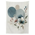thumbnail image 2 of Ambesonne Monstera Outdoor Tablecloth, Minimalistic Floral Print, 58"x84", Blue Grey and Blush, 2 of 2