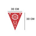 thumbnail image 4 of Banderín Calado Toda Ocasion | Guirnaldas | enramado | 5 tiras de 8 metros | diseño Toda Ocasion Flores multicolor de vibrantes | decoración de papel picado (Plástico) | Banderin triangular, 4 of 6
