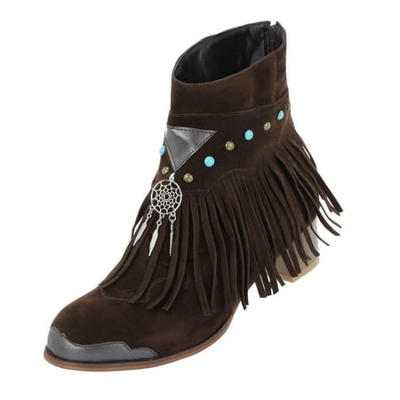 

ASEIDFNSA Knee High Wide Calf Boots for Women Women Size 12 Boots Women Autumn And Winter Tassel Boots Fashion Women Boots Large Casual Shoes