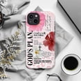 thumbnail image 6 of Aesthetic God's Plan Phone Case, Pink Leopard Floral Religious Bible Verse Cover for iPhone 17 16 15 14 13 12 11 Plus Pro Max Mini, 6 of 6