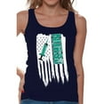 thumbnail image 1 of Awkward Styles American Flag Nurse Women Tank Top United States of America Pro America Nurse Shirt for Women Free to Be Me USA Patriotic Nurse Women Tank One Nation Retro USA Nurse Top for Women, 1 of 4
