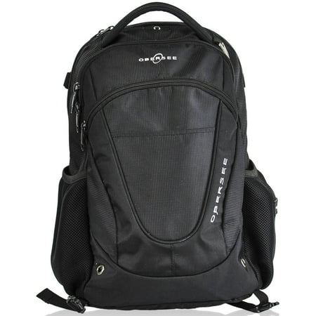 Obersee Oslo Diaper Backpack, Black