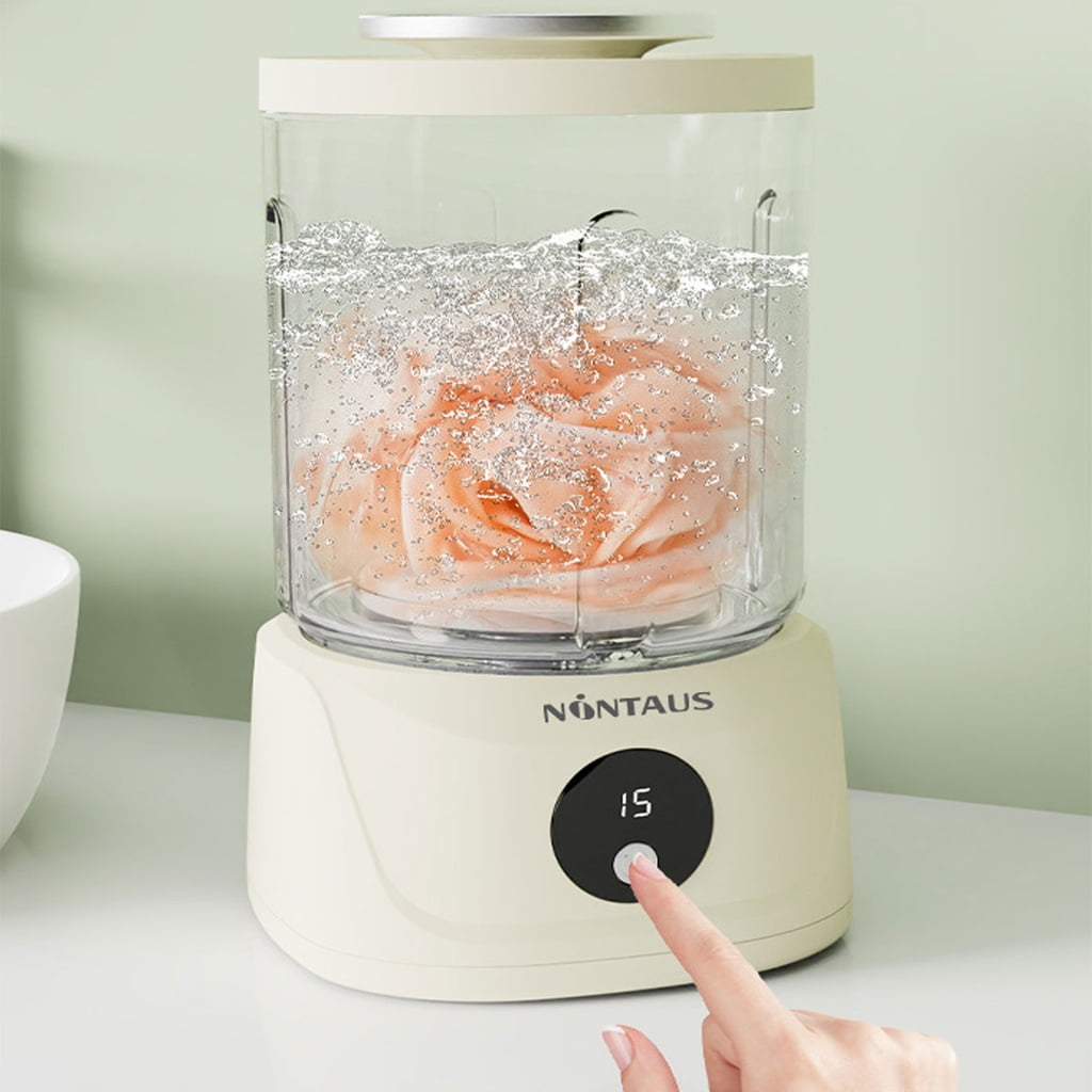 1.5L Washing Machine Portable Rechargeable Small Washing for Underwear Washer Cordless Laundry