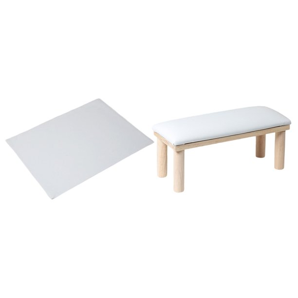 Reposabrazos para uñas, almohada de mano, elegante cojín para manicura, manicurista, hogar. Blanco