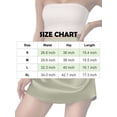 thumbnail image 5 of Deago Women's Satin Silky Mini Skirts High Waisted Flared Short A-Line Zipper Party Club Skirt (Green, XL), 5 of 7