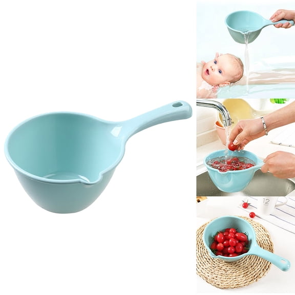 Kitchen Water Bath Container with Pour Spout and Handle for Cooking Utensils and Liquid Dispensing
