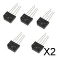 thumbnail image 1 of Colaxi 2x 5 Pieces PCB 6A 600V Full Single Phase Bridge Rectifiers GBU606 4 Pins 2 Pcs, 1 of 8
