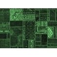 thumbnail image 1 of Ahgly Company Indoor Rectangle Oriental Emerald Green Modern Area Rugs, 6' x 9', 1 of 4