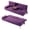 Purple-E, variant on BSHTI 65" Modern Polyester Futon Sofa Bed with Drop Down Cup Holders, 3-Position Adjustable Backrest, Removable Arm Cushions, Chrome Legs for Living Room & Guest Room Navy Blue