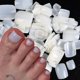 thumbnail image 1 of 100pcs Square False Toe Nails Full Cover White Artificial Fake Toenail Acrylic Foot Nail Art Tips Manicure Tools, 1 of 5