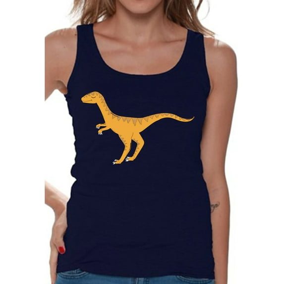 Awkward Styles Dinosaur Tanks Velociraptor Shirts for Women Velociraptor Tank Top Spirit Animal Shirts for Women Velociraptor Outfit Gifts for Her Dinosaur Themed Party Dinosaur Gifts for Women