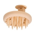 thumbnail image 1 of Masajeador de cuero cabelludo, cuero cabelludo de ducha, cepillo de ducha de pelo, cepillo de de baño de silicona suave Manual para quitar Amarillo, 1 of 9