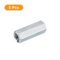 thumbnail image 3 of Unique Bargains M12x15x40mm Coupling Nuts - Galvanized Carbon Steel Hex Threaded Rod Coupler, (New) 5 Count, 3 of 4