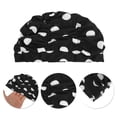 thumbnail image 3 of Unique Bargains 1 Pc Breathable Dots Pattern Swimming Cap Black, 3 of 6