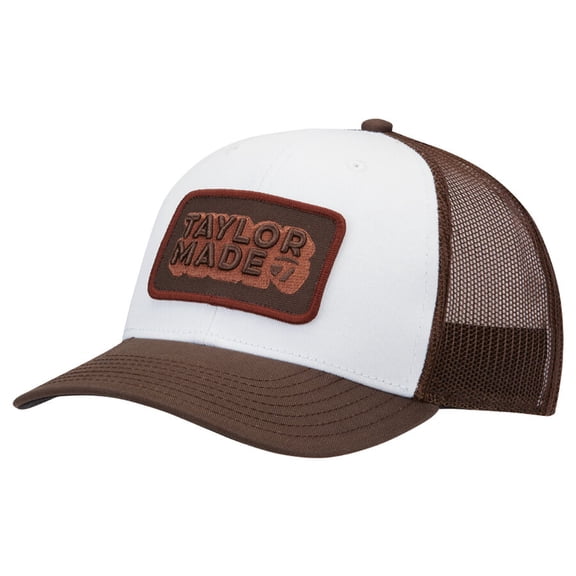 TaylorMade Golf Ventura Retro Trucker Hat 2025 Brown/White