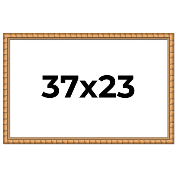 37x23 Frame Gold Real Wood Picture Frame Width 1.5 inches | Interior Frame Depth 0.5 inches |