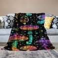 thumbnail image 2 of Qinduosi Mushroom Throw Blanket,  Flannel Cute Mushrooms Themed Stuffed Animals Colorful Throw, Soft Nap Throw Blanket for Home, Office for Boys Girls Women Mushroom Lovers Gifts, 2 of 6