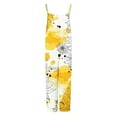 thumbnail image 4 of Tnhcen Women's Floral Jumpsuit - High Waisted Wide Leg Sleeveless Romper with Pockets Stretchy Casual Boho Summer Outfit for All Sizes S-3XL, 4 of 5