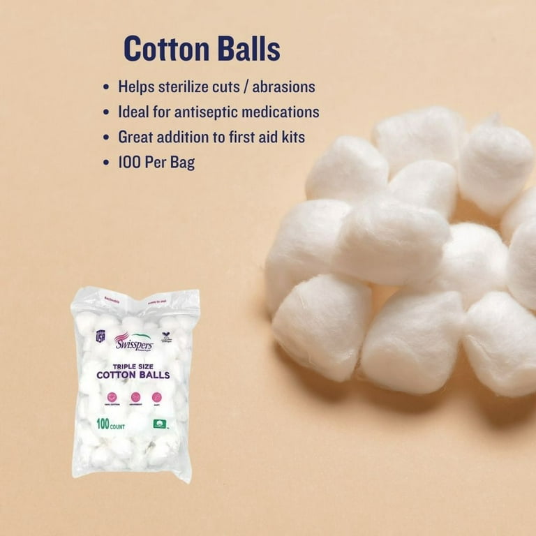 McKesson Cotton Balls, Non-Sterile, Maximum Absorbency, Medium, 2000 Count,  1