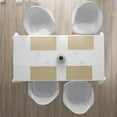 thumbnail image 3 of Ambesonne Geometric Place Mats Set of 4, Rhombus Pattern Abstract, Standard Size, Pale Brown White, 3 of 4