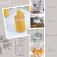 thumbnail image 6 of Evideco Yellow Padang Bathroom Accessory Set 7-Pieces Bamboo Lotion Soap Dispenser Only, 6 of 6