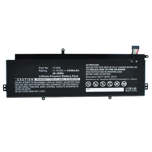 Batteries N Accessories BNA-WB-P4549 Laptops Battery - Li-Pol, 11.4V, 4350 mAh, Ultra High Capacity Battery - Replacement for Dell 01132N Battery