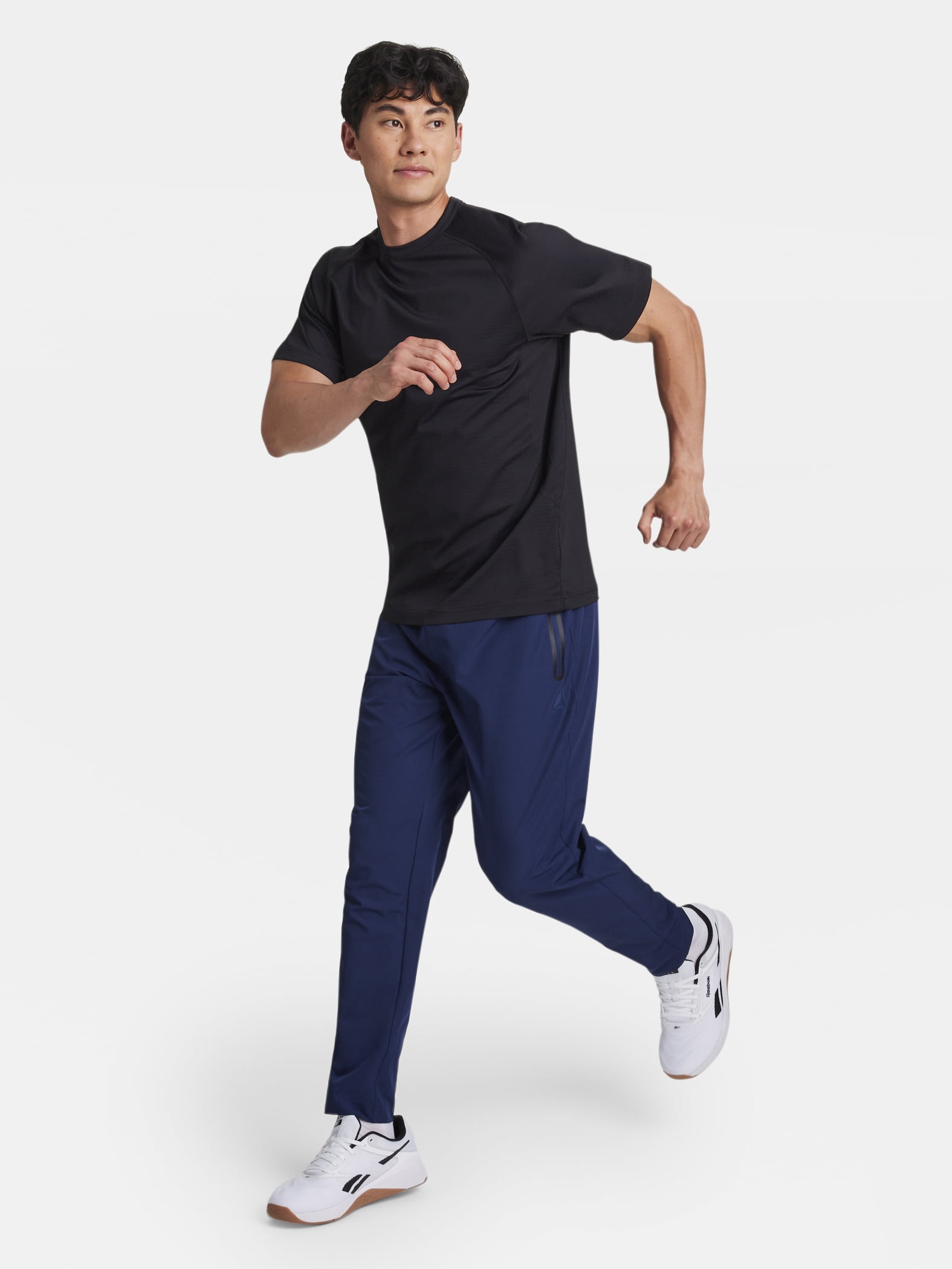 Reebok Men's and Big Men's Motive Performance Tonal Stripe Workout Shirt, Sizes XS-5XL