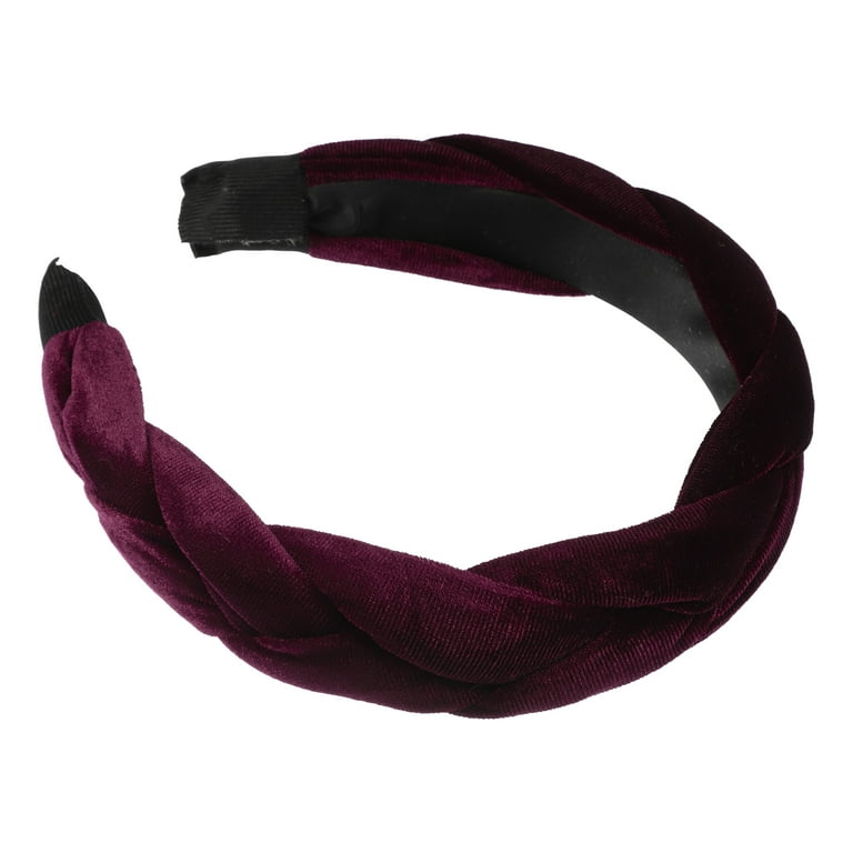 VELVET HAIR BAND BROAD WINE VELVET HAIR BAND BROAD WINE