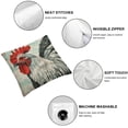 thumbnail image 6 of nygtbtfer Farm Throw Pillow Covers with Welcome Quote Decorative Pillow Case Poultry Linen Cushion Cover for Sofa Couch Home Decor White, 6 of 7