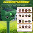 thumbnail image 3 of Solar Animal Repellent Outdoor Ultrasonic Animal Repeller Waterproof Repeller Device for Patio Garden Farm Yard Dog Raccoon Fox Deer, 3 of 6