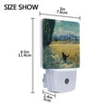 thumbnail image 4 of LED Sensor Night Light Auto On/Off Dusk to Dawn Lamp for Bedroom Hallway Black Cat Walking Fields 2 Pack, 4 of 7