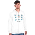 thumbnail image 5 of Retro Smurfs 80s Cartoon Characters Zip Up Hoodie Men's Women's Brisco Brands L, 5 of 6