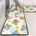 thumbnail image 2 of Kitchen Rugs Sets Of 2,Pioneer Flower Floral Print Pattern Anti Fatigue Kitchen Mat Rugs Non Slip Washable,Decorative Kitchen Floor Mats for Kitchen,Sink,Laundry,17X47 Inch, 2 of 5