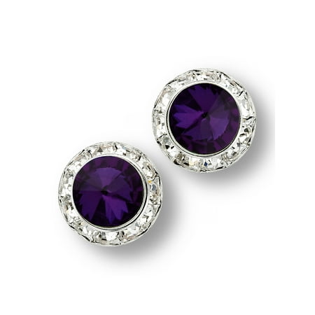 Glamour Dess Jewelry Er134 15pl Glamour Dess Jewelry Er134 15pl Pierced Rhinestone Earrings Dance 15mm