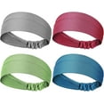 thumbnail image 7 of Lsupdaol 4 Pcs Sweat Headbands for Women Men Cooling Headbands Sweat Absorbing Athletic Wrap Moisture Wicking Sports Hair Bands for Workout, Jogging, Yoga, Cycling, 7 of 7