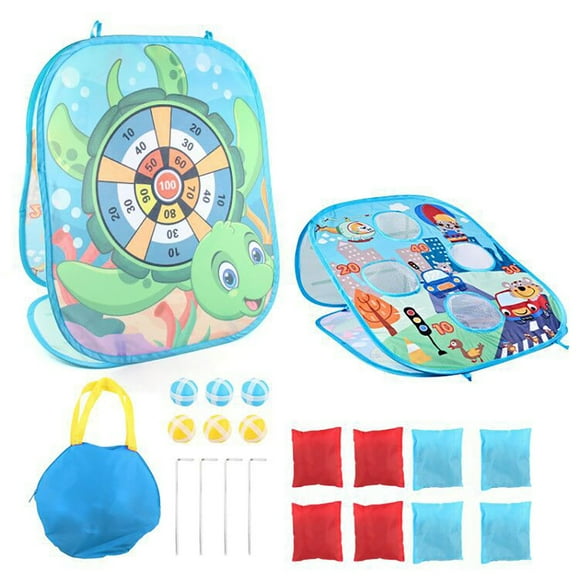 Aqestyerly Pools & Water Toys Clearance,Foldable Kids' Game Board,with 8 Colorful toss Bags Easy to Car,Ry Outdoor