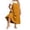 Yellow, variant on Tqcoqu Overall Dress for Women Loose Pleated Button Straps Maxi Dress Square Neck Barrel Casual Dresses,Khaki,Women's XL-XXXXXL