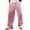 Pink, variant on Hinvhai Cotton Linen Pants Men Casual Baggy Summer Beach Elastic Drawstring Waist Yoga Striped Pants Travel Baggy Work Pant with Pocket Purple