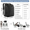 thumbnail image 2 of Mochila de viaje MATEIN para hombre, 27 L, ligera e impermeable, negra, 2 of 9