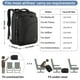 thumbnail image 2 of Mochila de viaje MATEIN para hombre, 27 L, ligera e impermeable, negra, 2 of 9