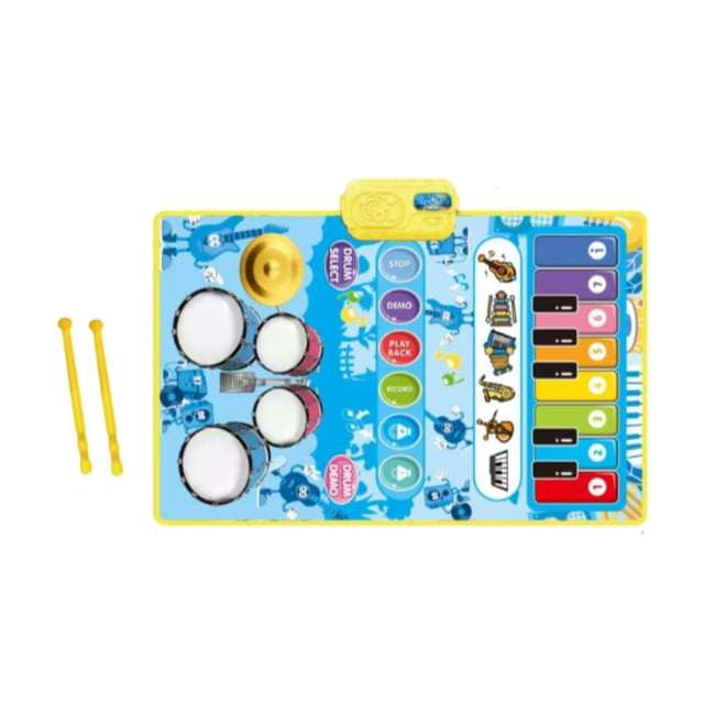 Tapete Musical CUTICAT para Niños Piano y Tambor 80 cm x 58 cm